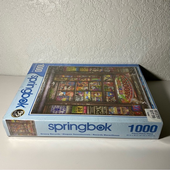 Springbok Groovy Records 1000 Pc Puzzle Doors, Pink Floyd, Hendrix, Led Zeppelin - Picture 3 of 6